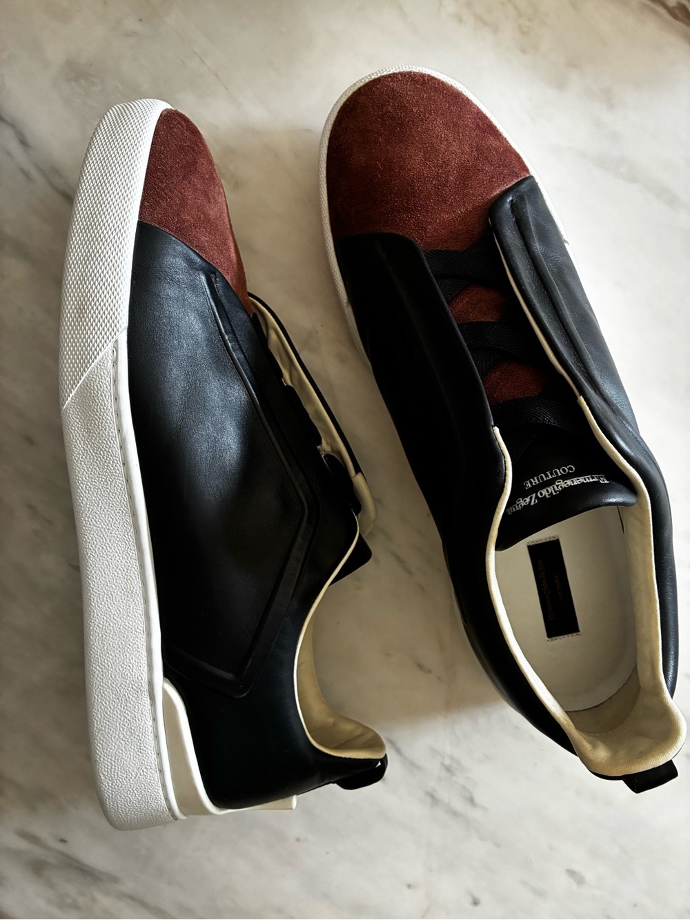NWOB Ermenegildo Zegna Couture Triple Stitch Sneakers
